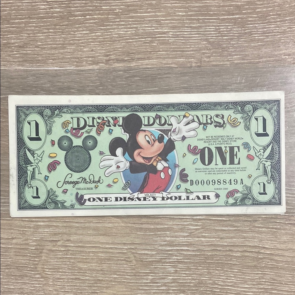 Disney One Dollar, 2000 Mickey Tuxedo Millennium Issue